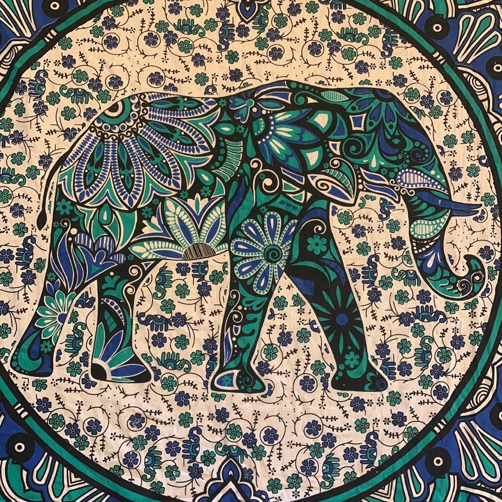 Elephant Mandala Tapestry - Picture 3 of 5
